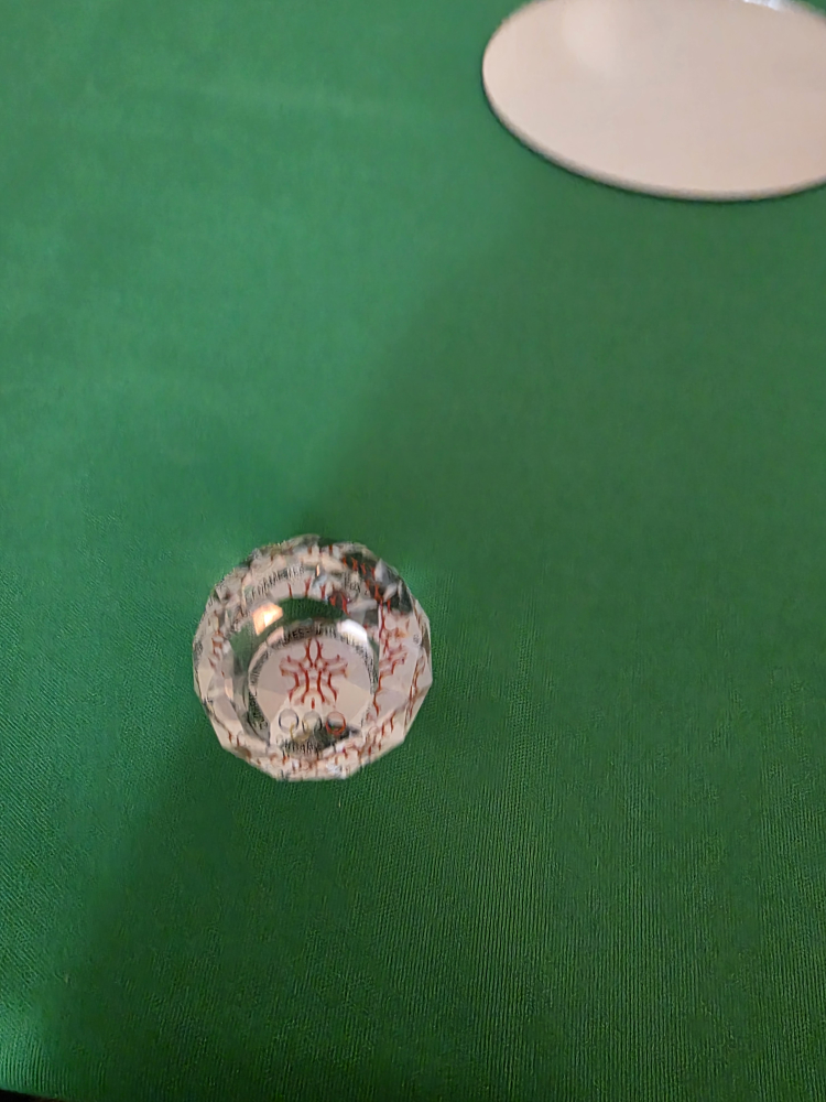 Calgary 1988 Olympics Crystal Paperweight - photo 3