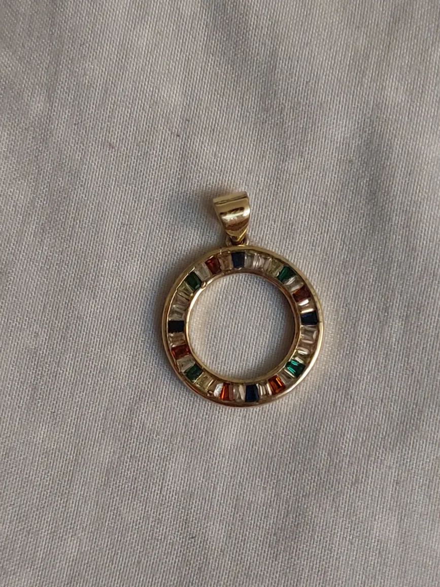Pendant with Multi-Colored Stones image indicator(2)