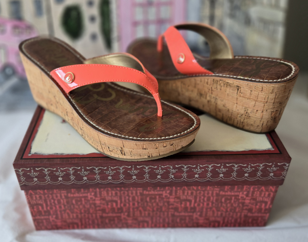 SAM EDLEMAN Wedge Sandal / Flip Flop