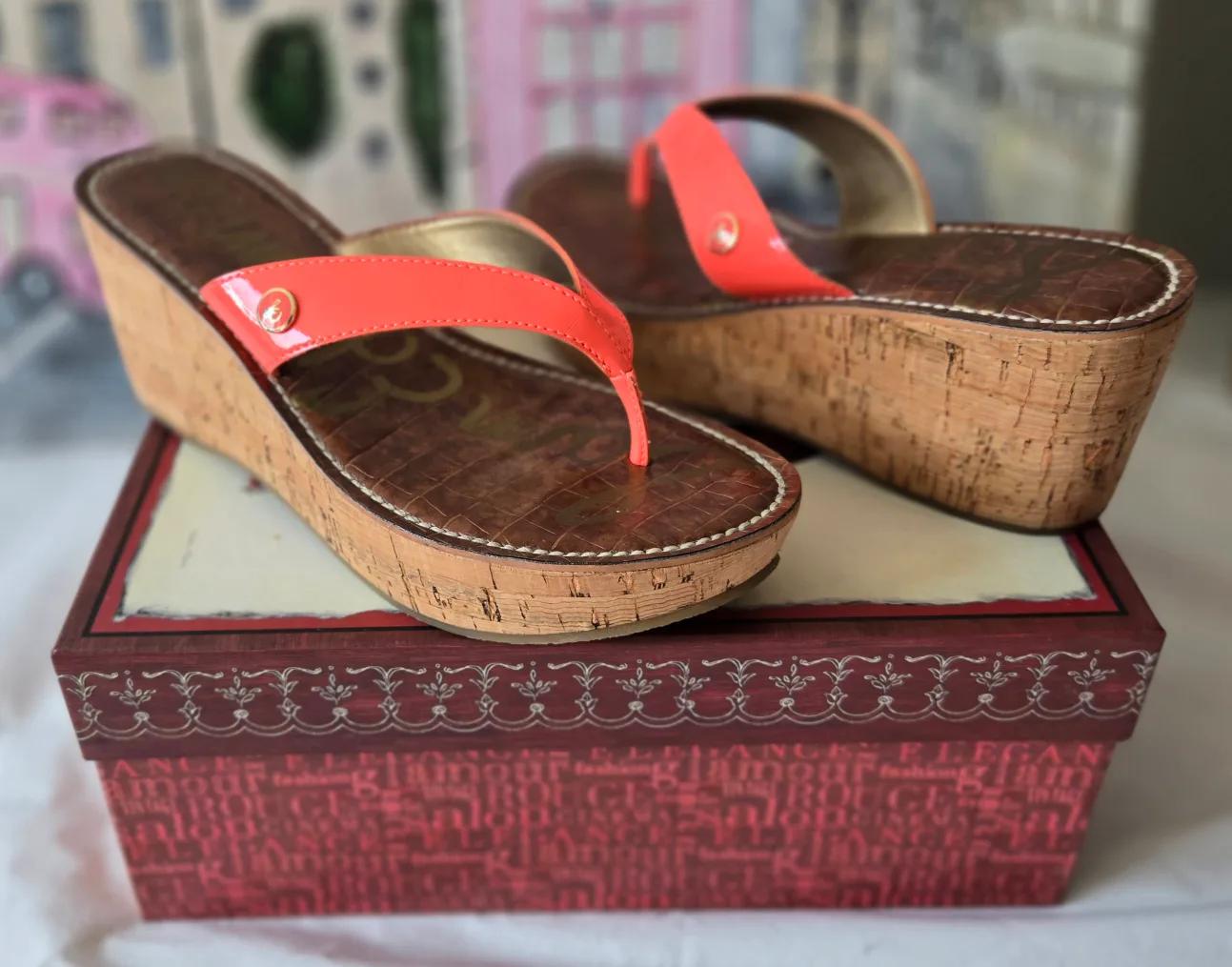 SAM EDLEMAN Wedge Sandal / Flip Flop