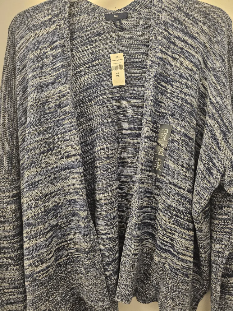 GAP Cardigan, Size XXL, Blue/White - New with Tags thumbnail