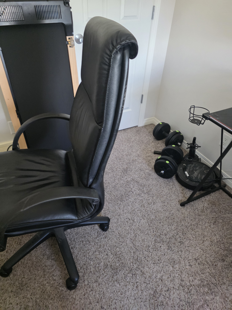 Black Leather Office Chair