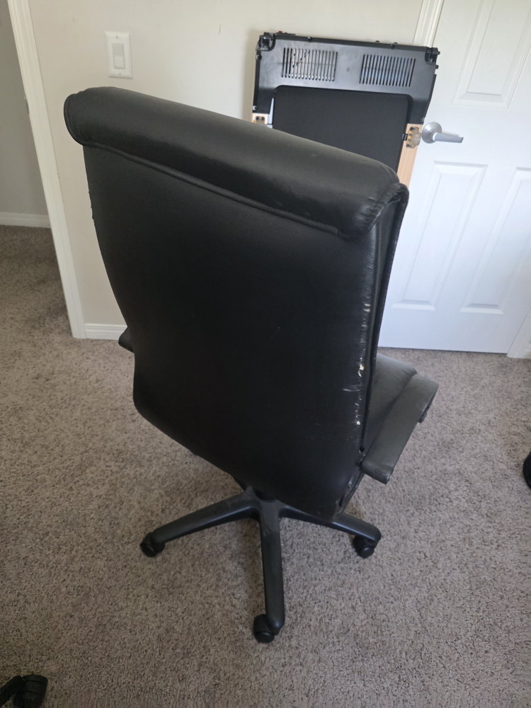 Black Leather Office Chair - photo 3