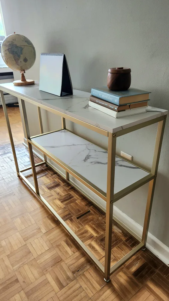 Faux Marble Console Table - Entryway/Hallway *new image indicator(2)