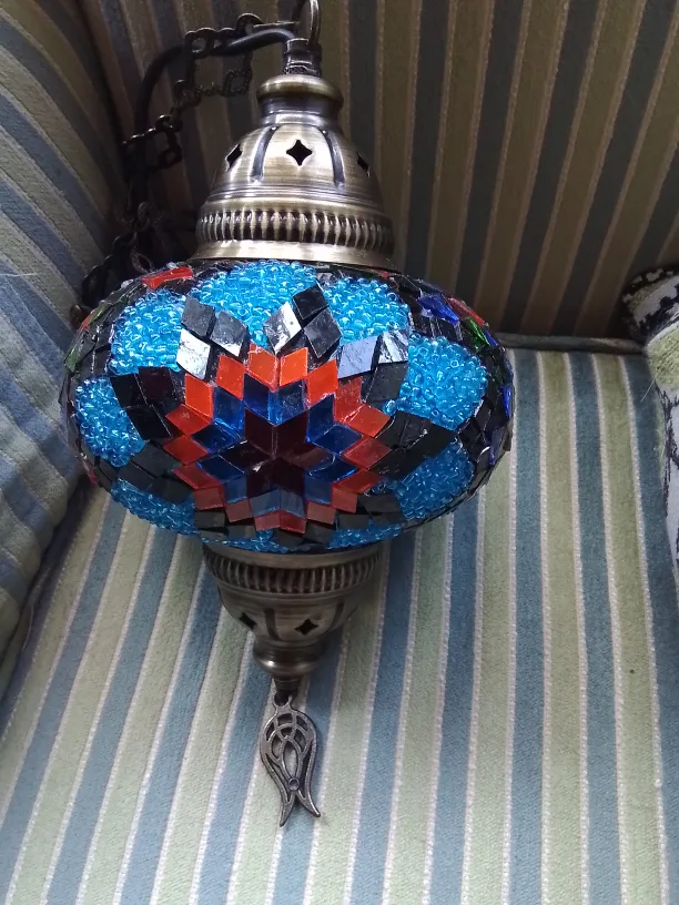 Mosaic Turkish Hanging Lamp image indicator(4)