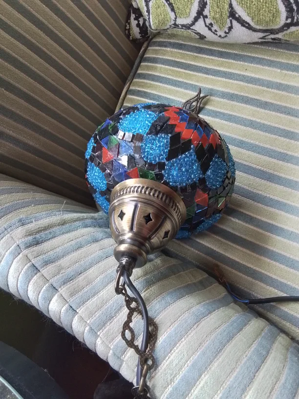 Mosaic Turkish Hanging Lamp image indicator(5)