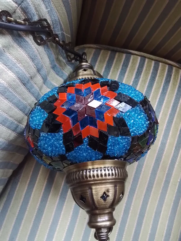 Mosaic Turkish Hanging Lamp image indicator(6)