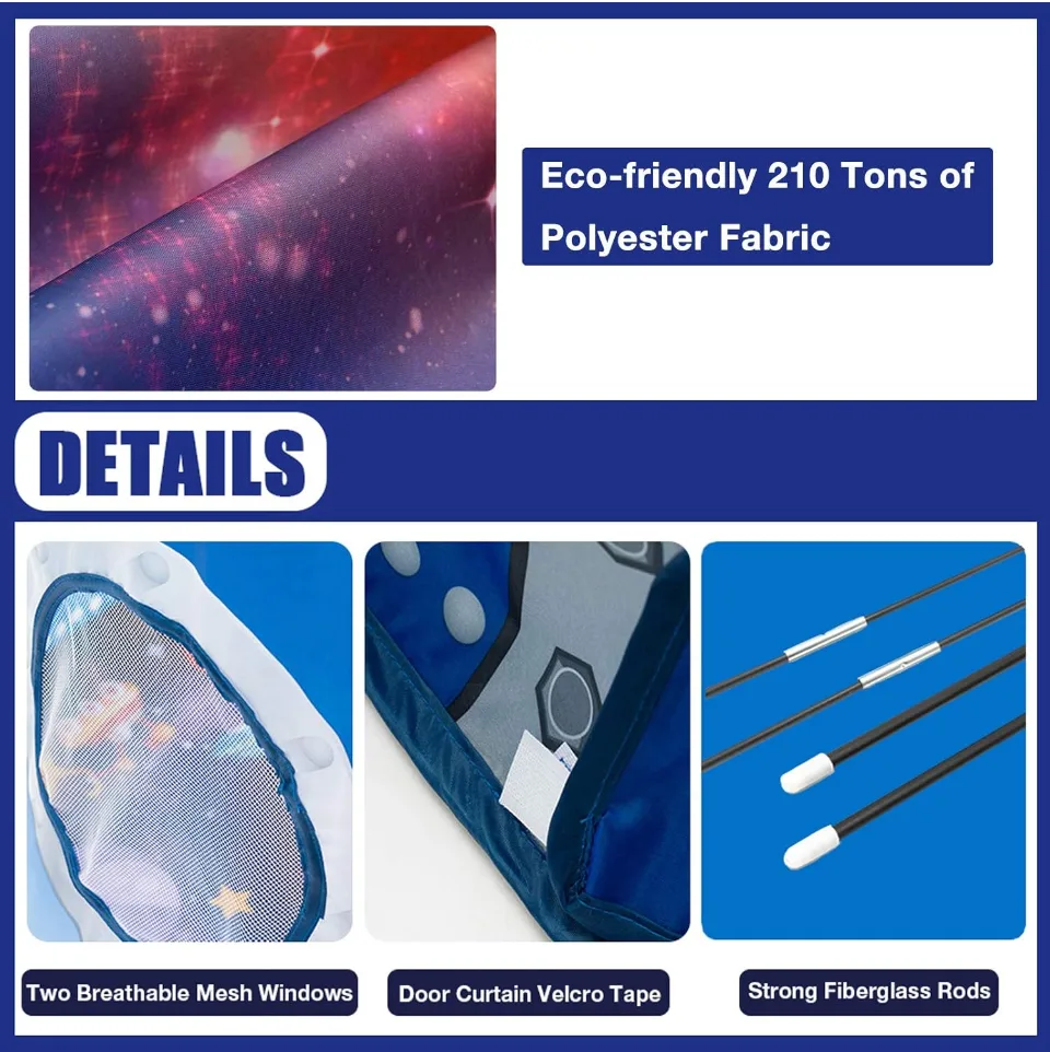 WillingHeart Rocket Ship Play Tent image indicator(2)