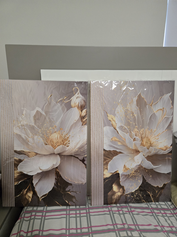 Floral Canvas Wall Art - Set of Two