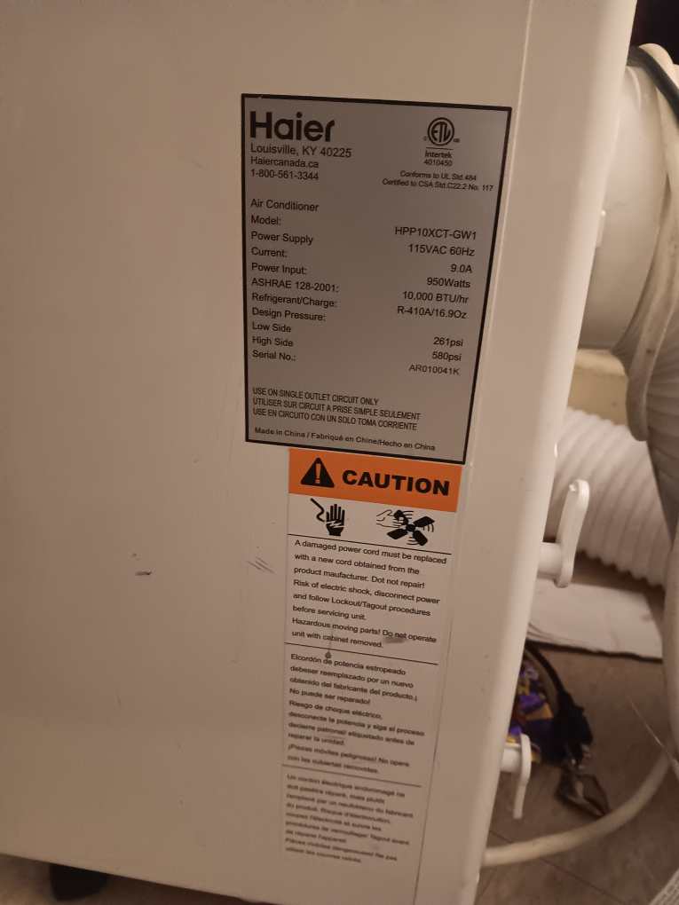 Haier Portable Air Conditioner HPP10XCT-GW1 - photo 3