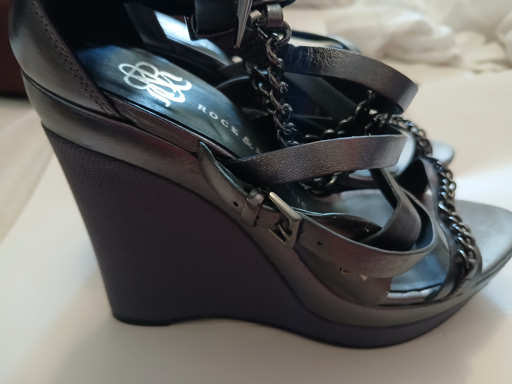 Rock & Republic Wedge Sandals - Size 38 - photo 2