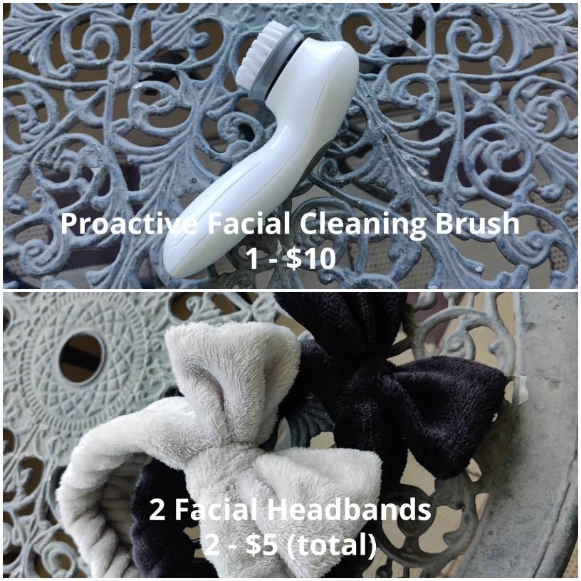 Facial Cleaning Brush + Headbands