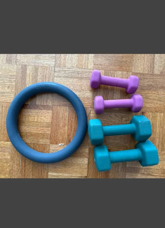 (Free Delivery) Fitness Ring & Dumbbell Set thumbnail