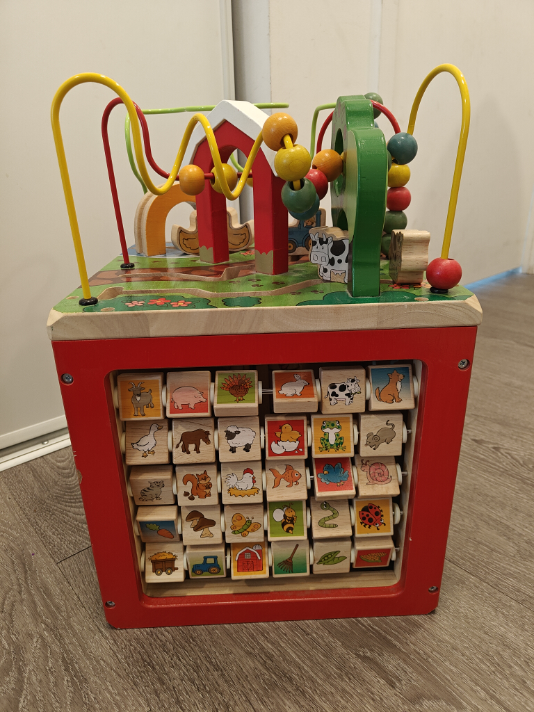 Wooden Activity Cube