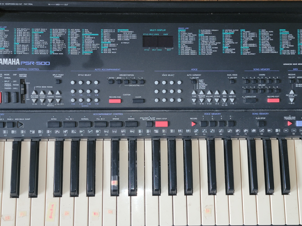Yamaha PSR-500 Keyboard - photo 2
