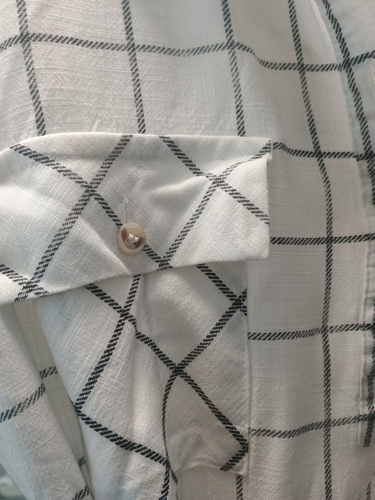Plaid Dress (or long shirt) with tie around waist - photo 3