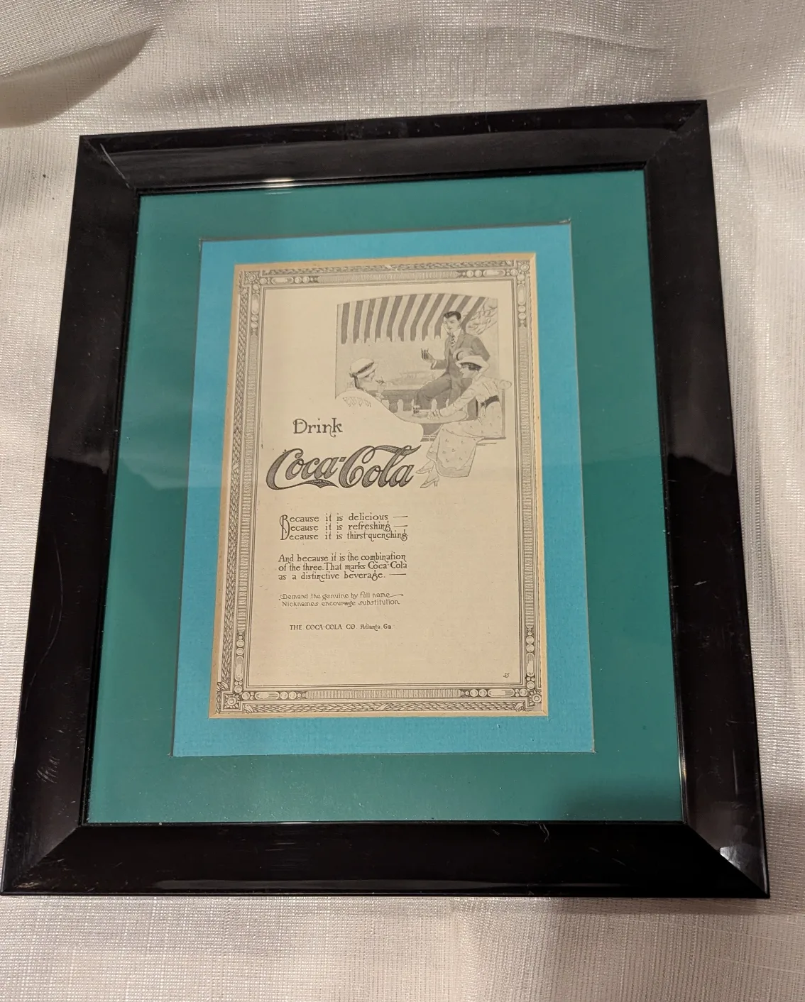 Vintage Coca-Cola Framed Print - Circa 1915 Ad thumbnail