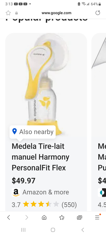 Medela Harmony PersonalFit Flex Manual Breast Pump