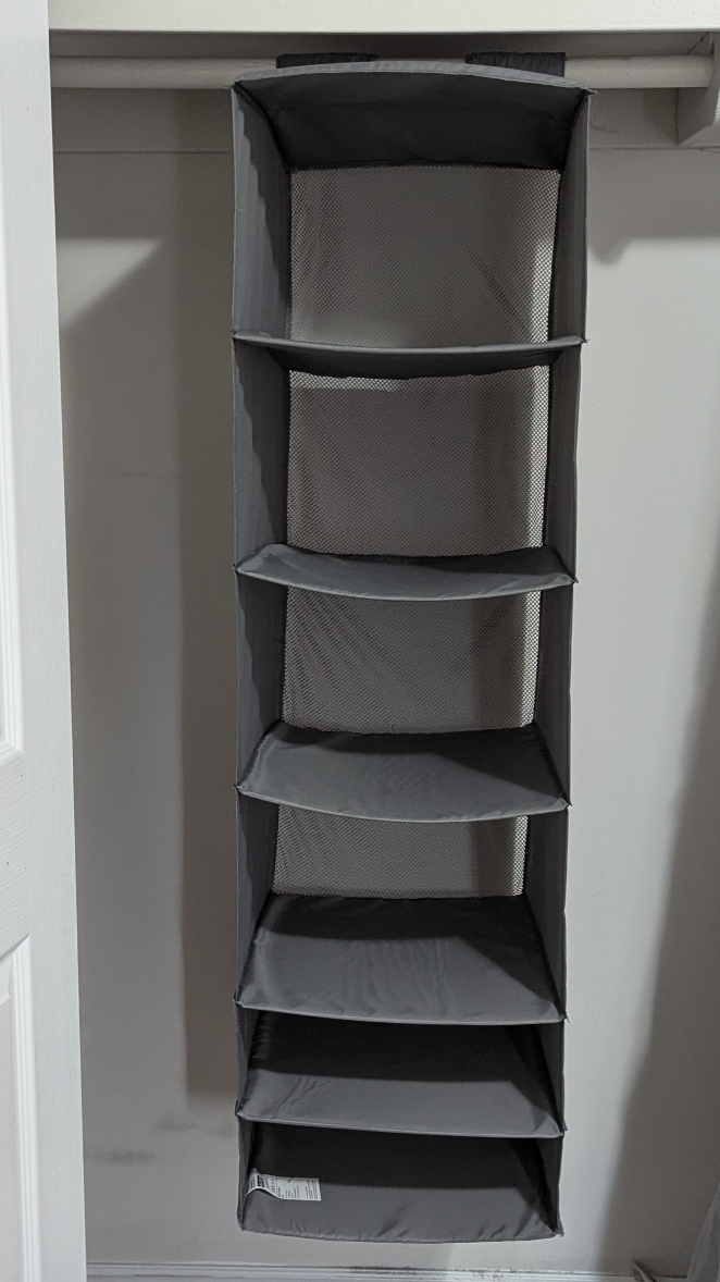 Hanging Closet Organizer - Grey
