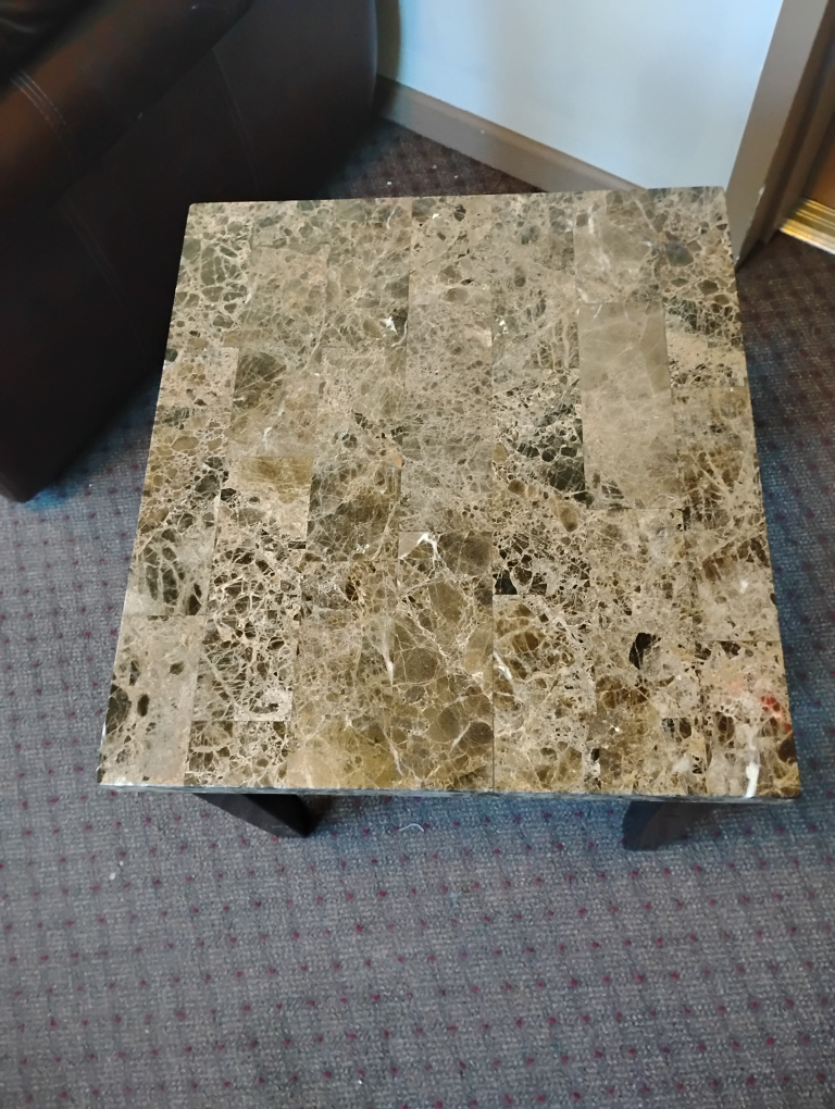 Real Marble Top Side Table - photo 2