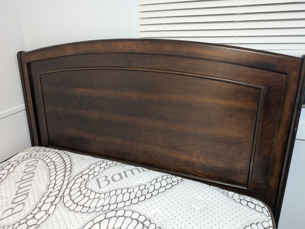Queen Sized Dark Wood Bed Frame - photo 4