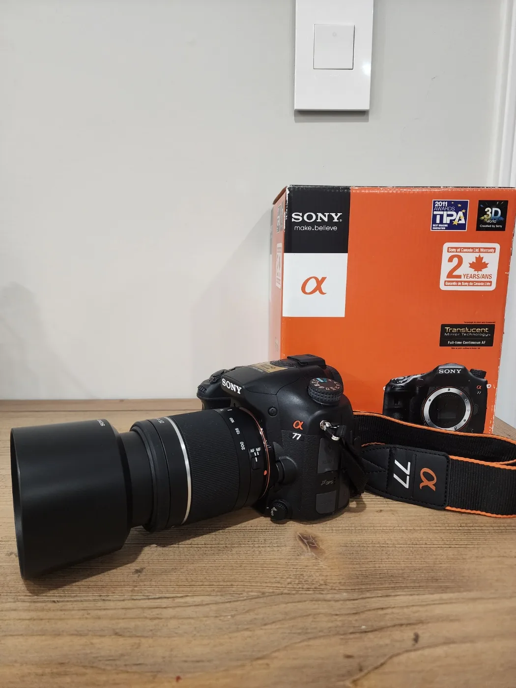 Sony Alpha A77 DSLR with Flash – Excellent Condition image indicator(4)