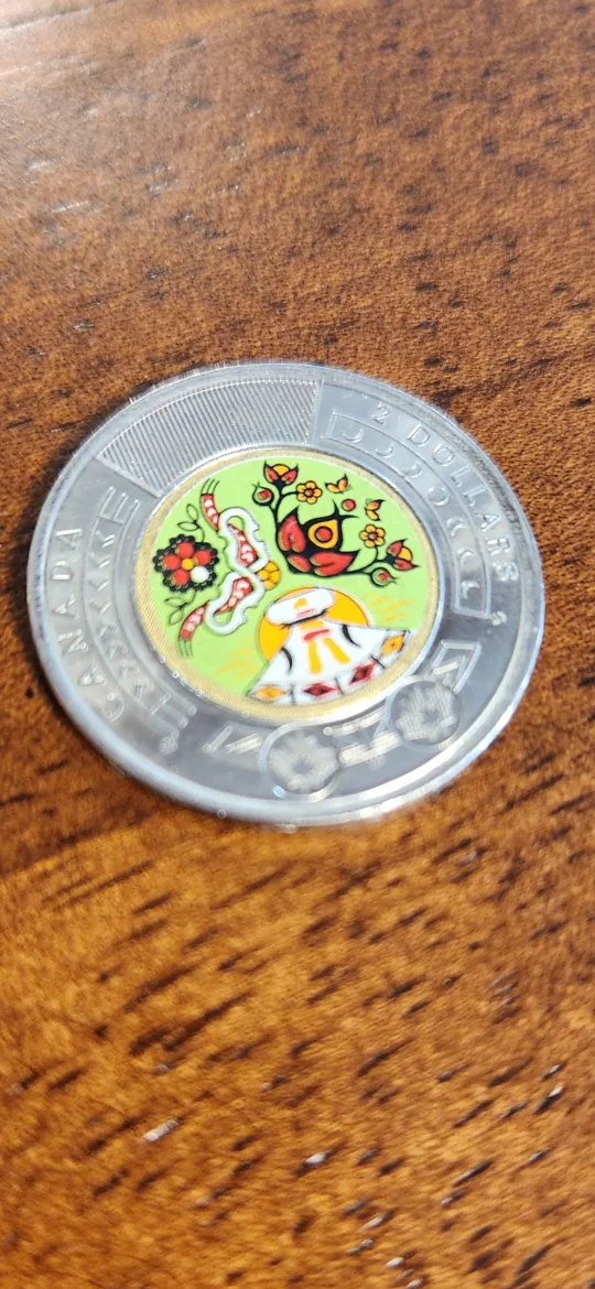 COLOURED TOONIE ( Two Dollar Coin) thumbnail