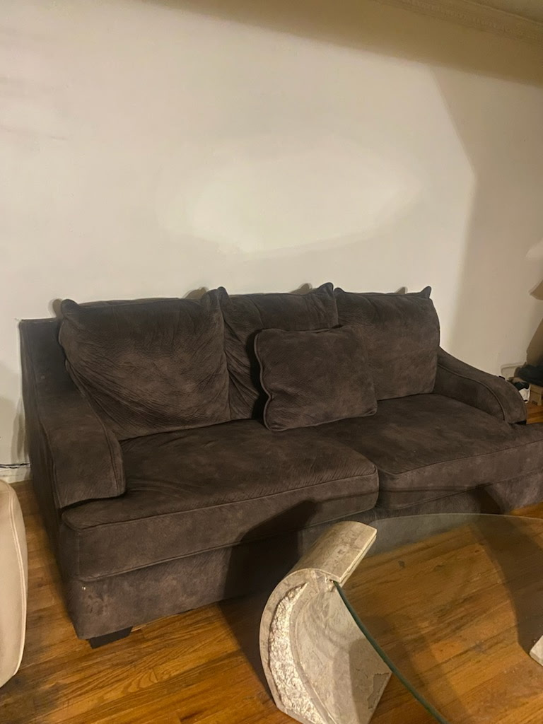 Brown Sofa set set of 2 - photo 2