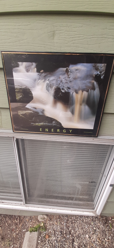 Framed Waterfall 'Energy' Print