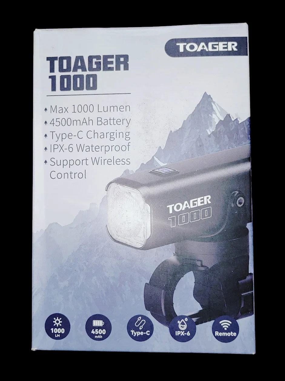 New TOAGER 1000 Lumen Bike Front Light thumbnail