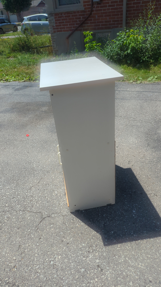 White Cabinet with Doors and Shelf - photo 4