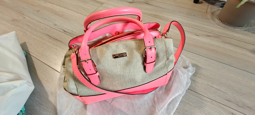 Kate Spade Satchel - Pink & Beige thumbnail