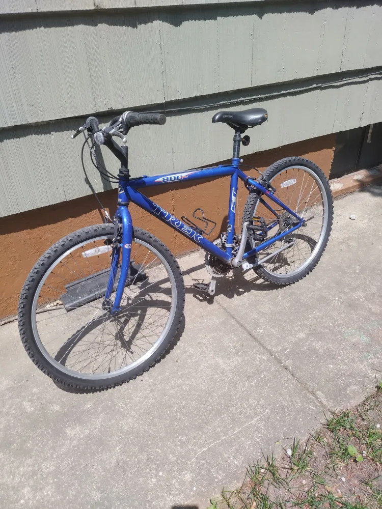 Vintage 90s Trek Blue Mountain Bike Bicycle 🚲 26 inch Tires thumbnail