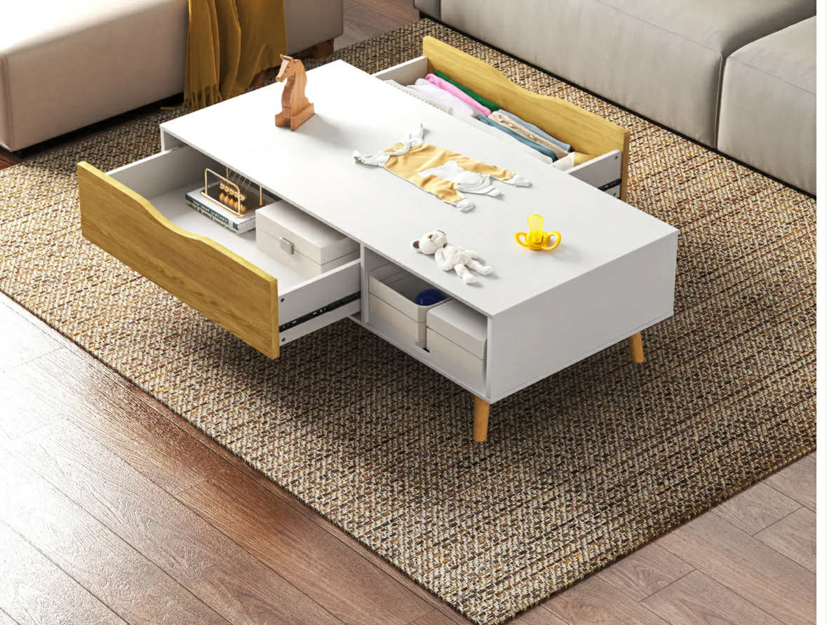 Magnolia Coffee Table - White & Wood - photo 4