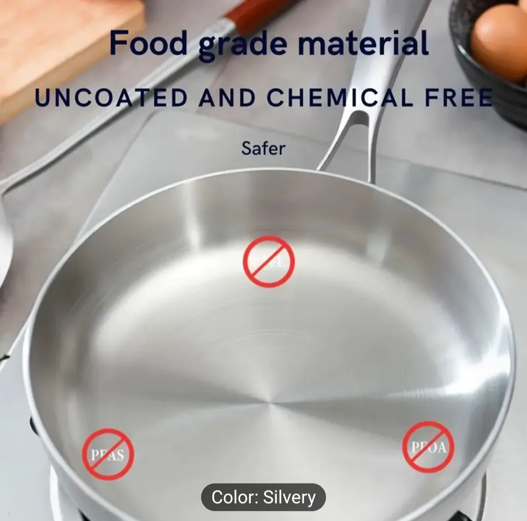 brand new 8inch triply stainless steel heavy weight pan image indicator(2)