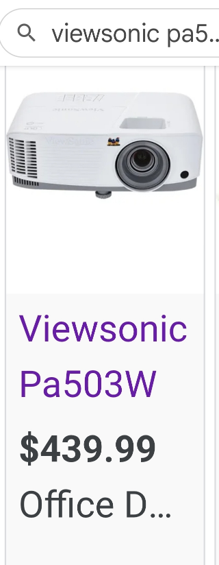 ViewSonic PA503W Projector - photo 5