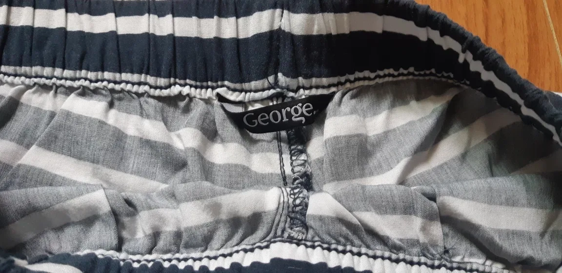 George Striped Shorts - Blue & White image indicator(2)
