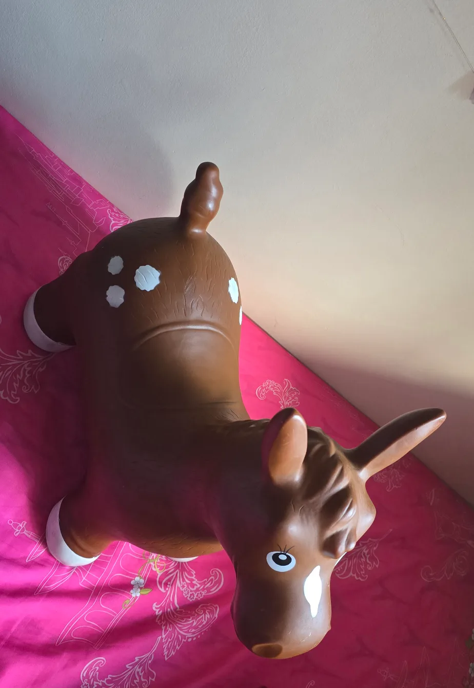 Inflatable Brown Horse Hopper Toy thumbnail
