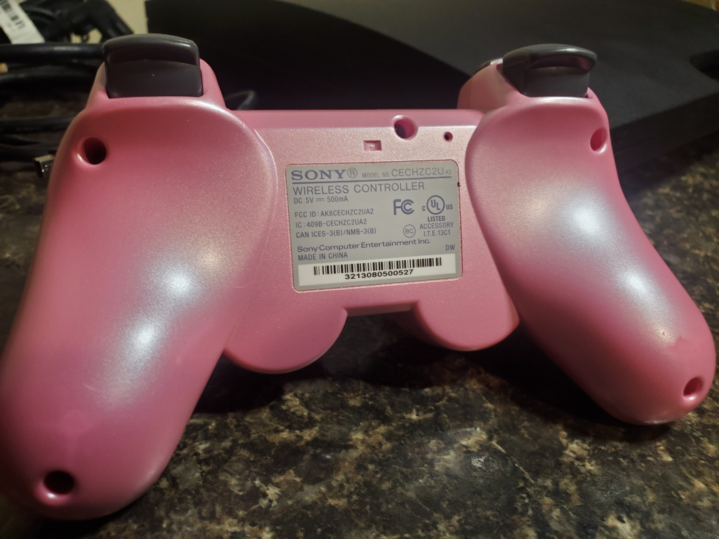 PS3 CECH-3001B with Pink Controller - photo 3