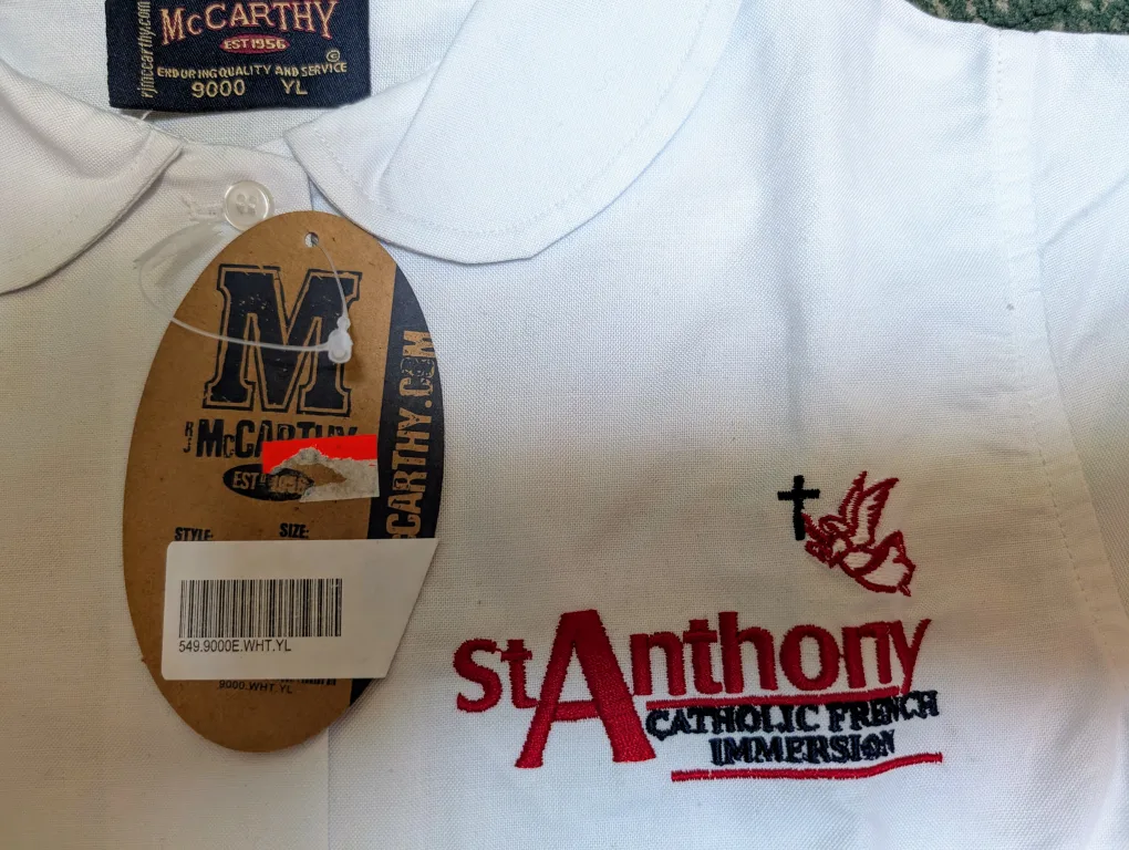 BRAND NEW WITH TAGS - St. Anthony's French Immersion Uniforms image indicator(2)