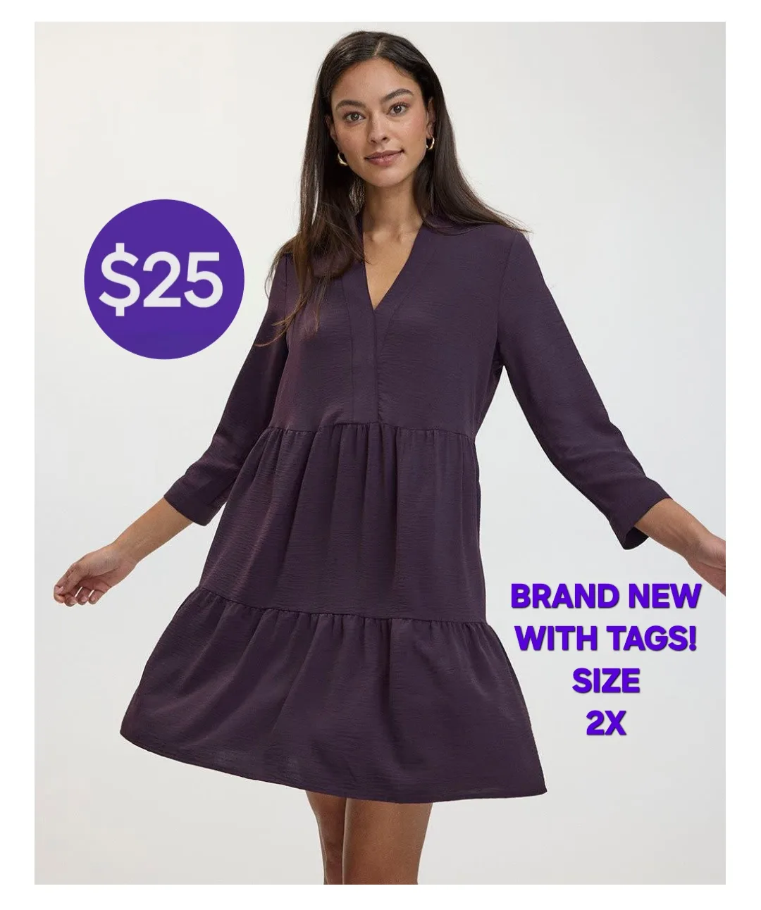 Tiered Swing Dress  - BRAND NEW W/ TAGS! thumbnail