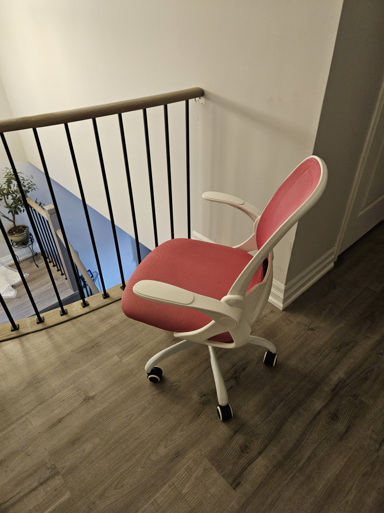 Pink & White Office Chair - photo 4