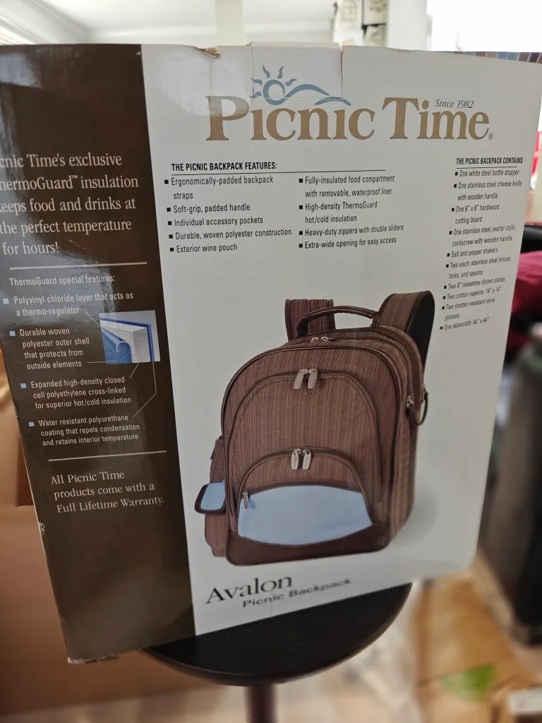 Picnic Time Avalon Picnic Backpack - New in Box! image indicator(3)