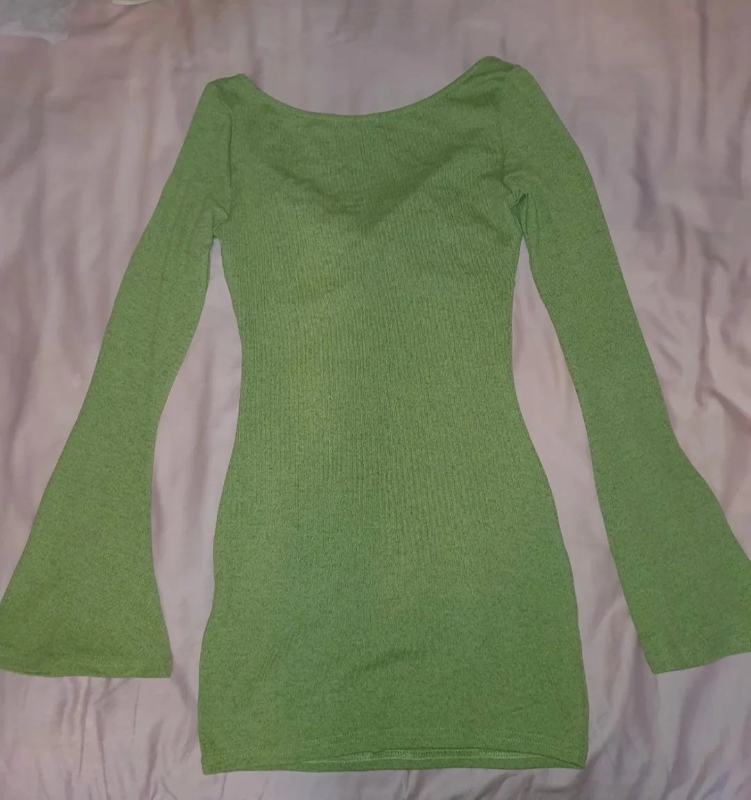 Flounce Sleeve Bodycon Dress image indicator(3)