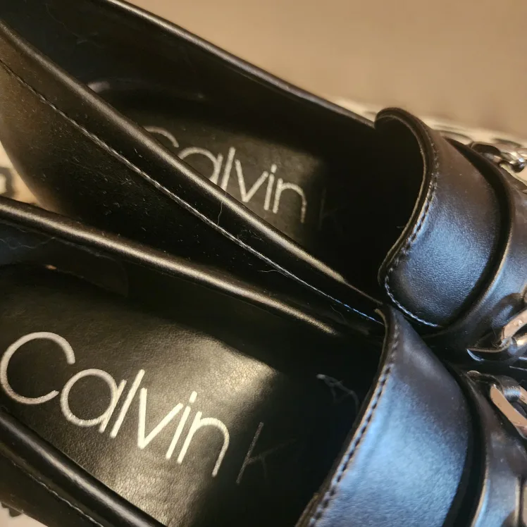 Calvin Klein Black Leather Loafers image indicator(4)