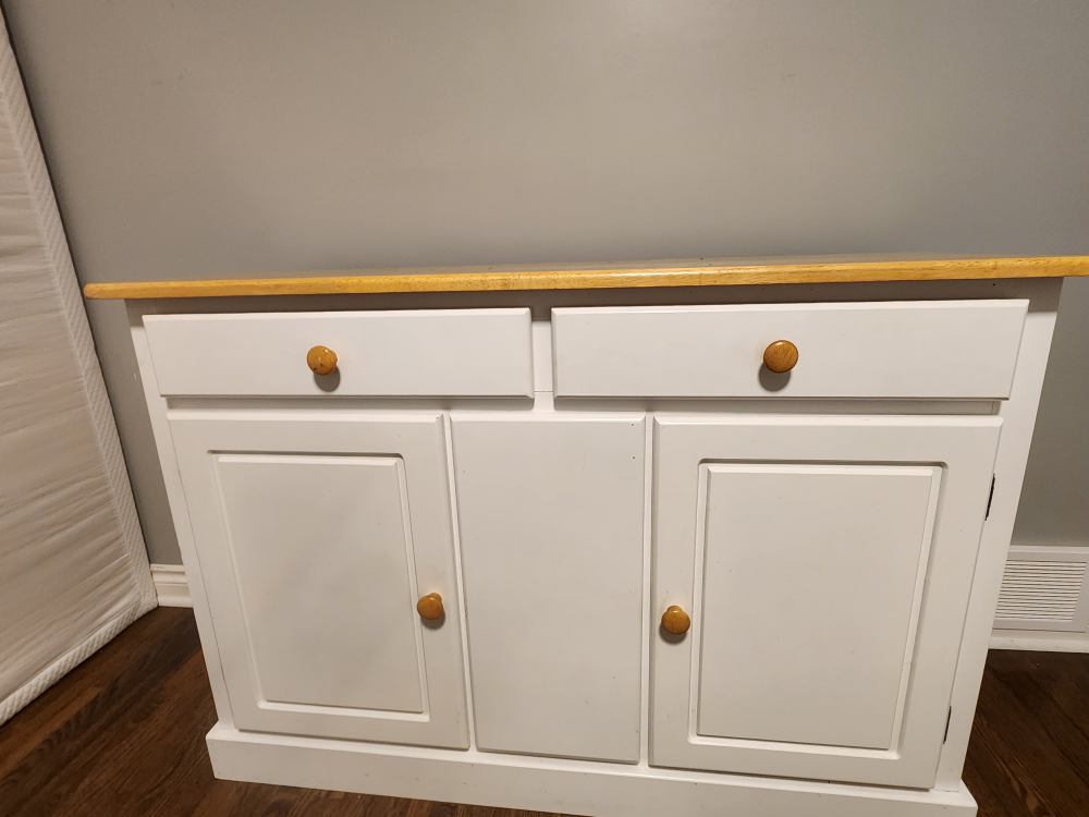 White Wooden Kitchen cabinet