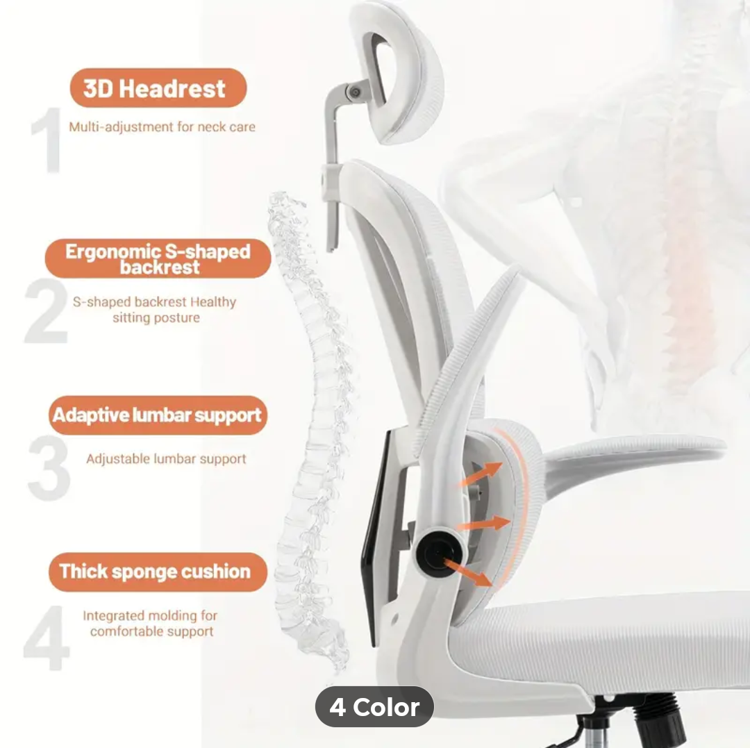 Ergonomic Office Chair with Adjustable Headrest - photo 2