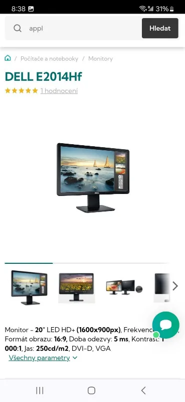Dell E2014Hf 20" Monitor thumbnail