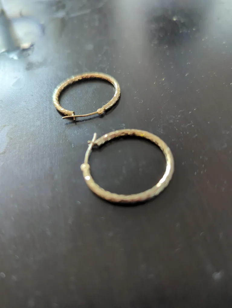 14k Gold Hoop Earrings thumbnail