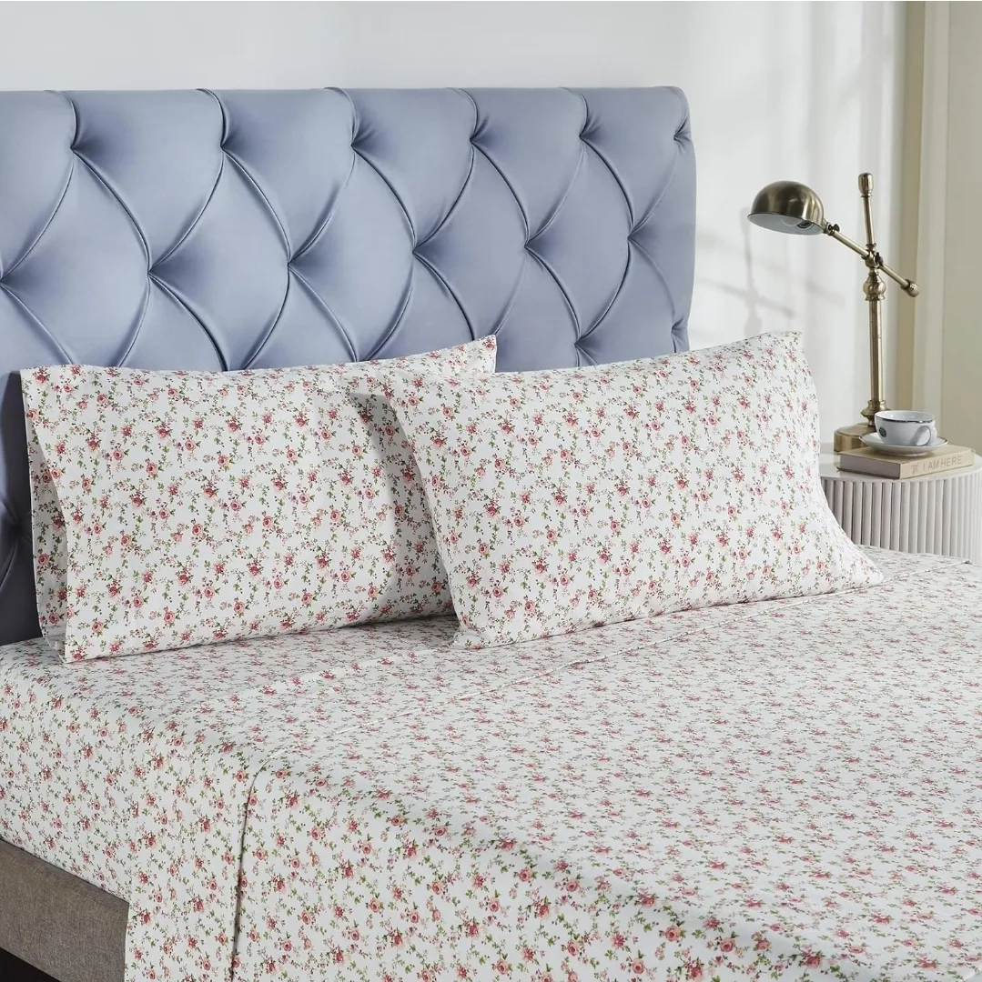 Queen Floral Print 4pc Sheet Set 🇨🇦 image indicator(2)